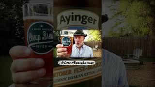 Ayinger Oktober FestMärzen Lager Oktoberfest Beer Chug by A Beer Snobs Cheap Brew Review shorts [upl. by Ogden]