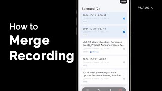 Easily merge recordings for complete context [upl. by Suolkcin]