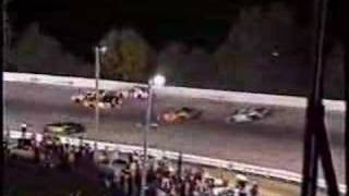 Stock car crash  Goodson and Ridley crash hard at Salem [upl. by Cornall119]