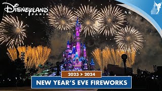 🍾 Disneyland Paris NEW YEARS EVE Fireworks 2023  2024 [upl. by Borgeson]