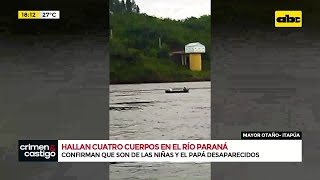 Confirman identidad de los cuatro cuerpos encontrados en el río Paraná [upl. by Laon811]