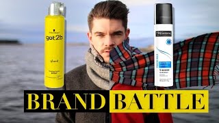 got2b glued vs TRESemmé Freeze Hold Hairspray  Brand Battle [upl. by Adnohral]