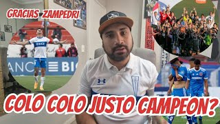 COLO COLO CAMPEON 2024  CATOLICA A SUDAMERICANA  AÑO PAUPÉRRIMO  ANALISIS CAMPEONATO 2024 [upl. by Scoter324]