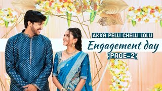 Akka Pelli Chelli Lolli  Engagement Day  Niha Sisters  Page 2  Niharika wedding [upl. by Low]