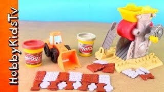 PLAYDOH DIGGIN RIG  Phillip the loader BRICK MILL Toy Review HobbyKidTV [upl. by Gannie735]