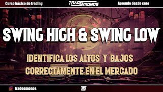 SWING HIGH amp SWING LOW  Comprende los altos y bajos que crea el precio  Curso básico de trading [upl. by Chien]