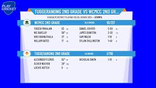 Tuggeranong 2nd Grade v WCMCC 2nd Grade [upl. by Irianat]