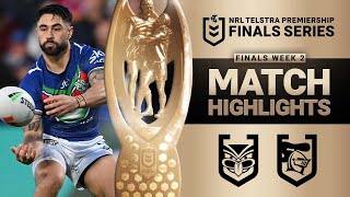 NRL 2023  Warriors v Knights  Match Highlights [upl. by Cleaves]