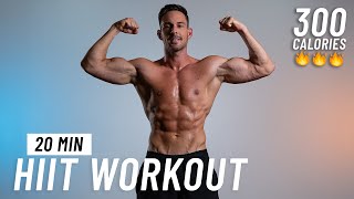 20 Min Full Body HIIT Workout For Fat Burn At Home No Equipment No Repeats [upl. by Goldwin]