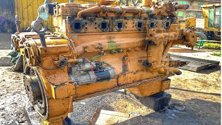 Caterpillar Bulldozer Diesel Engine  Rebuilding CAT Inline 6 Cylinder Diesel Engine [upl. by Scopp]