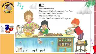 JOLLY PHONICS er SONG LYRICS AND ACTION  PHASE 7  LEARN THROUGH SONG [upl. by Brandais]