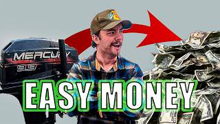 How I Flip Boat Motors for Cash to PAY MY BILLS Side Hustle [upl. by Oicanata423]