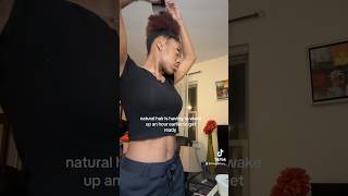 we naturals just want to SLEEP IN 🥹 naturalhair type4naturalhair hairstyles grwm curls [upl. by Kcerb219]