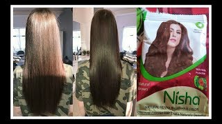 Nisha Natural Brown Henna Review [upl. by Aniretac]