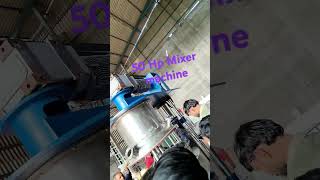 50 Hp mixer machine testing trial in 160 kva generator shorts tending motor [upl. by Eciram]