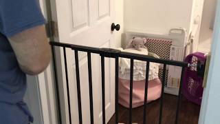 Regalo 4In1 Adjustable Baby Gate and Play Yard Assembly Setup and Installation [upl. by Anrev]