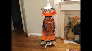 I made a Halloween bustle ball gown from 1880 [upl. by Hassett]