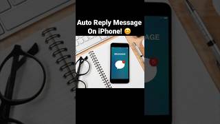 How To Setup Auto Reply Message On iPhone😎 shorts [upl. by Charmion]