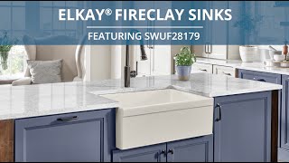 Elkay® Fireclay Farmhouse Sink SWUF28179 [upl. by Alegnaoj]