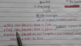 Absorption in small intestine with Mnemonic [upl. by Aiksas]