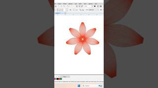 How to use b spline tool in coreldraw l flower design shorts shortsviral coreldraw [upl. by Alusru]