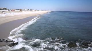 Aerial view over Lavallette beach on 2 25 15 [upl. by Kelbee]