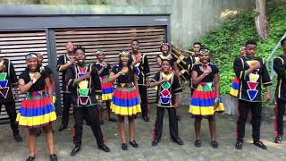 Ndlovu Youth Choir performs to wish the Cricket South Africa Proteas  Americas Got Talent 2019 [upl. by Aivlys]