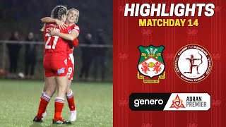 HIGHLIGHTS  Wrexham AFC vs Cardiff Met [upl. by Rawlinson]