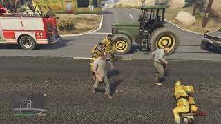 GTA V Farmer kills firefighter part 10 [upl. by Syman]