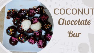 Homemade Bounty Coconut Chocolate Balls For Kids  Just 3 Ingredients Bounty Balls [upl. by Bibbye]