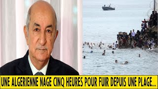 Accouche à Ceuta  une Algérienne nage cinq heures pour fuir depuis une plage marocaine [upl. by Nahtad]