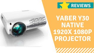 YABER Y30 Native 1080P Projector 7200L Upgrade Full HD Video Projector 1920 x 1080 Overview [upl. by Hajed]