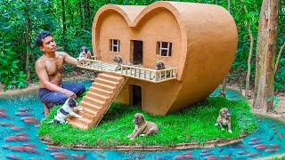 Dog rescue and build Loving Dog House  Build House for Puppies [upl. by Hilary]