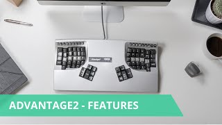 Kinesis Advantage2 Ergonomic Keyboard Features [upl. by Grunenwald]