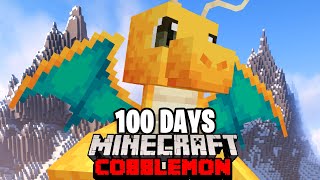 I Spent 100 DAYS in DRAGON TYPE ONLY Minecraft Pokémon Against My Rival Duos Cobblemon [upl. by Noirret485]