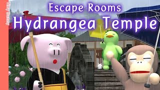 Escape Rooms Hydrangea Temple Walkthrough NAKAYUBI  脱出ゲーム [upl. by Gibbie322]