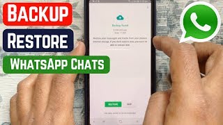 How to Backup and Restore Whatsapp Messages on Android 2019 [upl. by Anihpled]