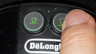 Nespresso Delonghi Inissia Coffee Machine how to reset to factory settings [upl. by Amora779]