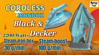 🌟👉 quot CORDLESS quot Ironbox  Black and Decker ironbox review tamil 2024 [upl. by Eiger631]