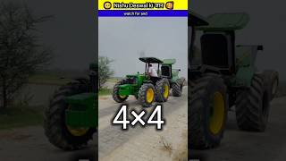 🥵khatarnak 💪tractor tochan😮 John Deere 4 by 4 vs 🥺John Deere 5210 youtubeshorts shorts short [upl. by Kealey]