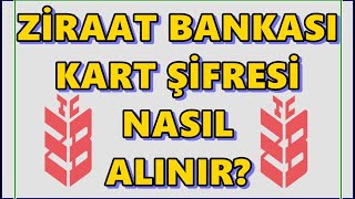 Ziraat Bankkart Şifre Alma  Ziraat Bankası Yeni Karta Şifre Alma İşlemi Nasıl Yapılır [upl. by Niobe]