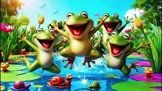 Jump Jump Little Frog 🐸  Fun Frog Song for Kids🟢 [upl. by Junna888]