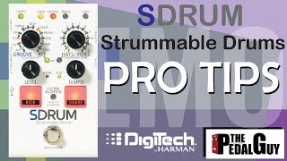 ThePedalGuy Presents the DigiTech SDRUM Strummable Drums Pedal Pro Tips [upl. by Bigner]