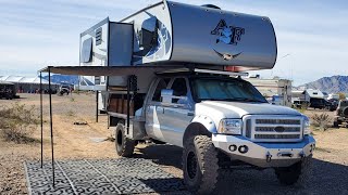 F450 Supersingles conversion Artic Fox truck camper [upl. by Kcid27]