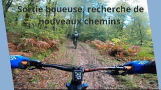 Sortie VTT d’automnerecherche de nouveaux singletrack mudriding mtb adventuremode [upl. by Fadas]