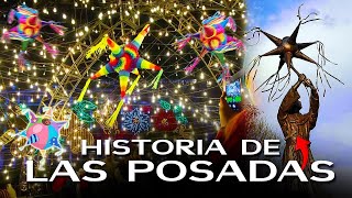 Así es una posada mexicana historia y significado de las posadas Acolman el origen de las Piñatas [upl. by Odranoel]