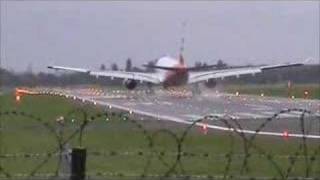 Airbus A330 landing in BerlinTempelhof [upl. by Jeannette]