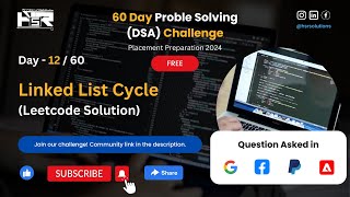 Day  1260  Linked List Cycle  Leetcode  Asked in google paypal facebook adobe [upl. by Pavier]