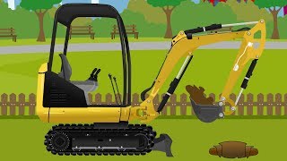 Koparka Betoniarka Maszyny Budowlane Bajka Dla Dzieci  Concrete Mixer Excavator Kids Video [upl. by Allyn424]