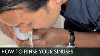 Using NeilMed Sinus Rinse to Irrigate Your Sinuses 🤧🤧🤧 [upl. by Chiarra459]